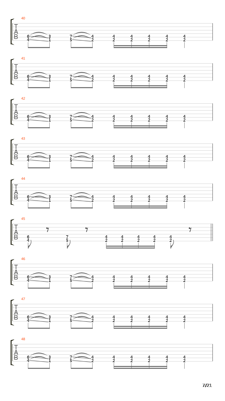 Backwards Marathon吉他谱