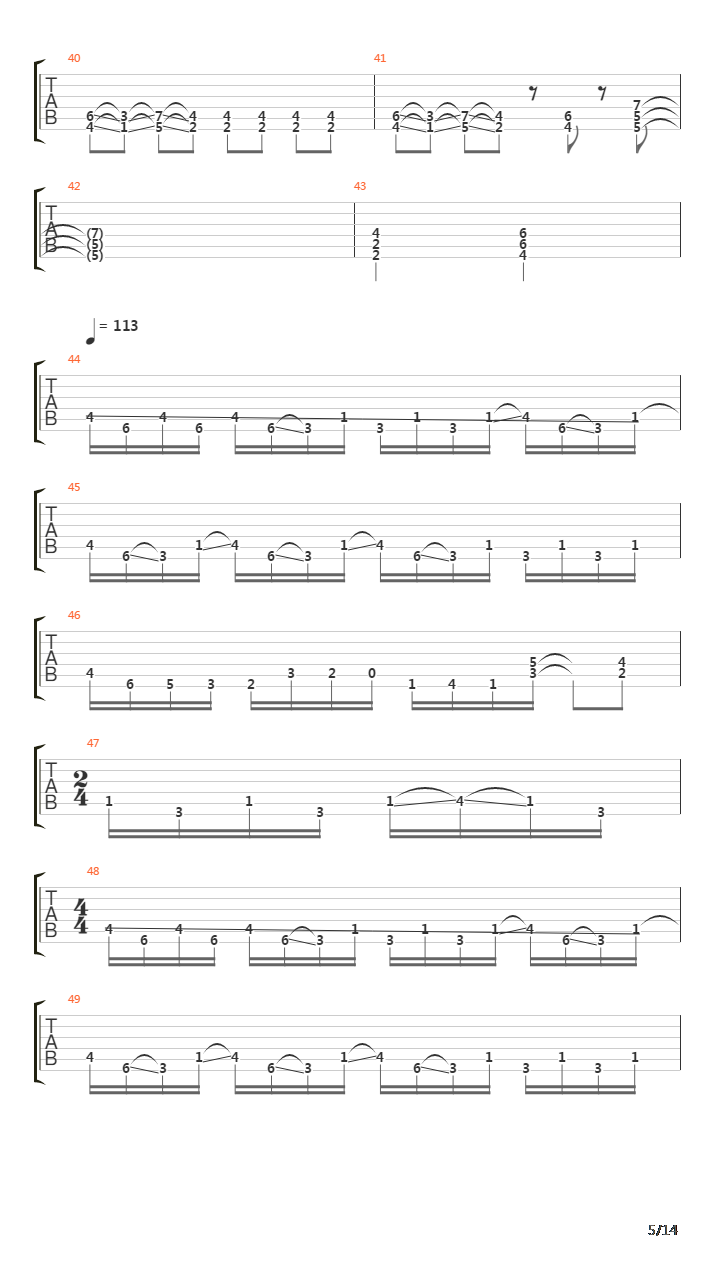 Backwards Marathon吉他谱