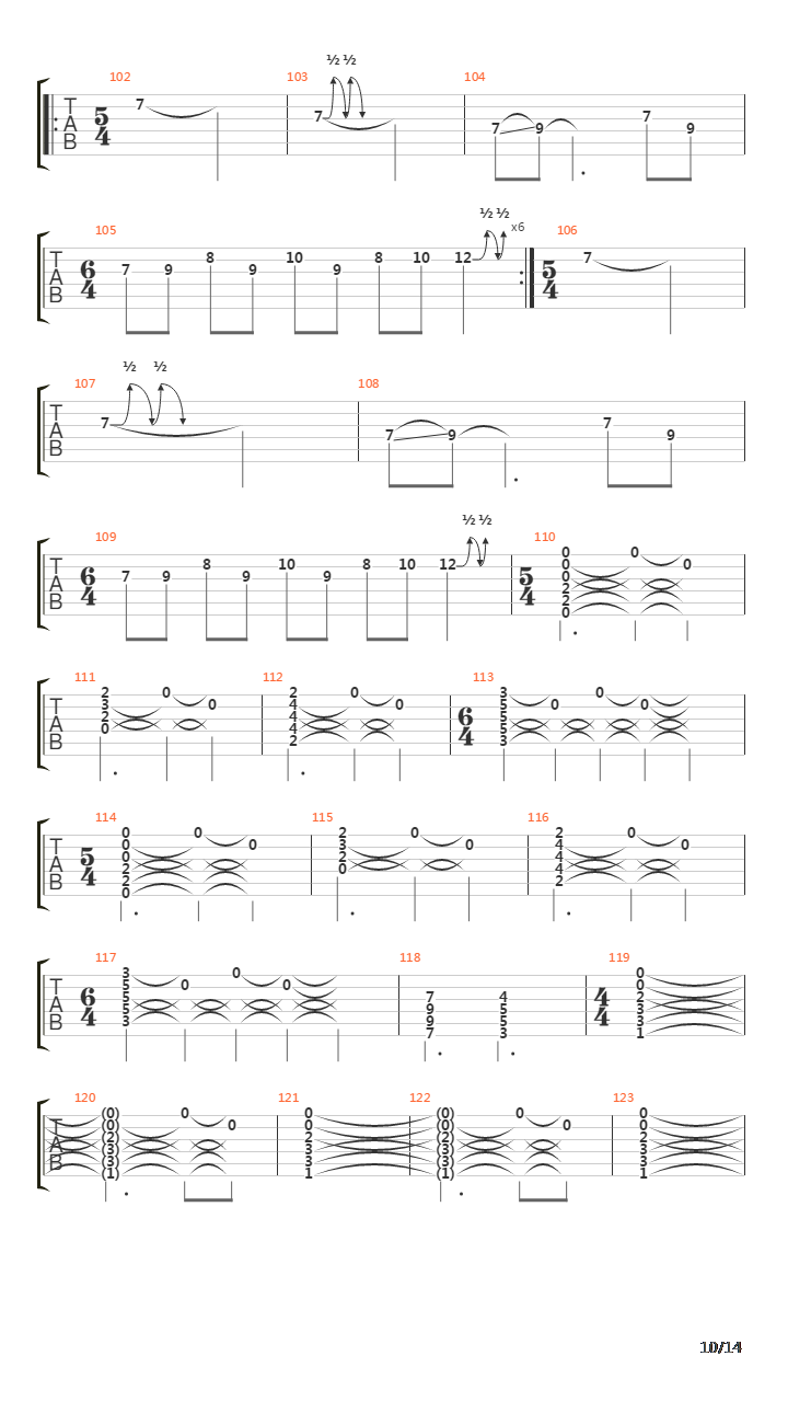 Backwards Marathon吉他谱