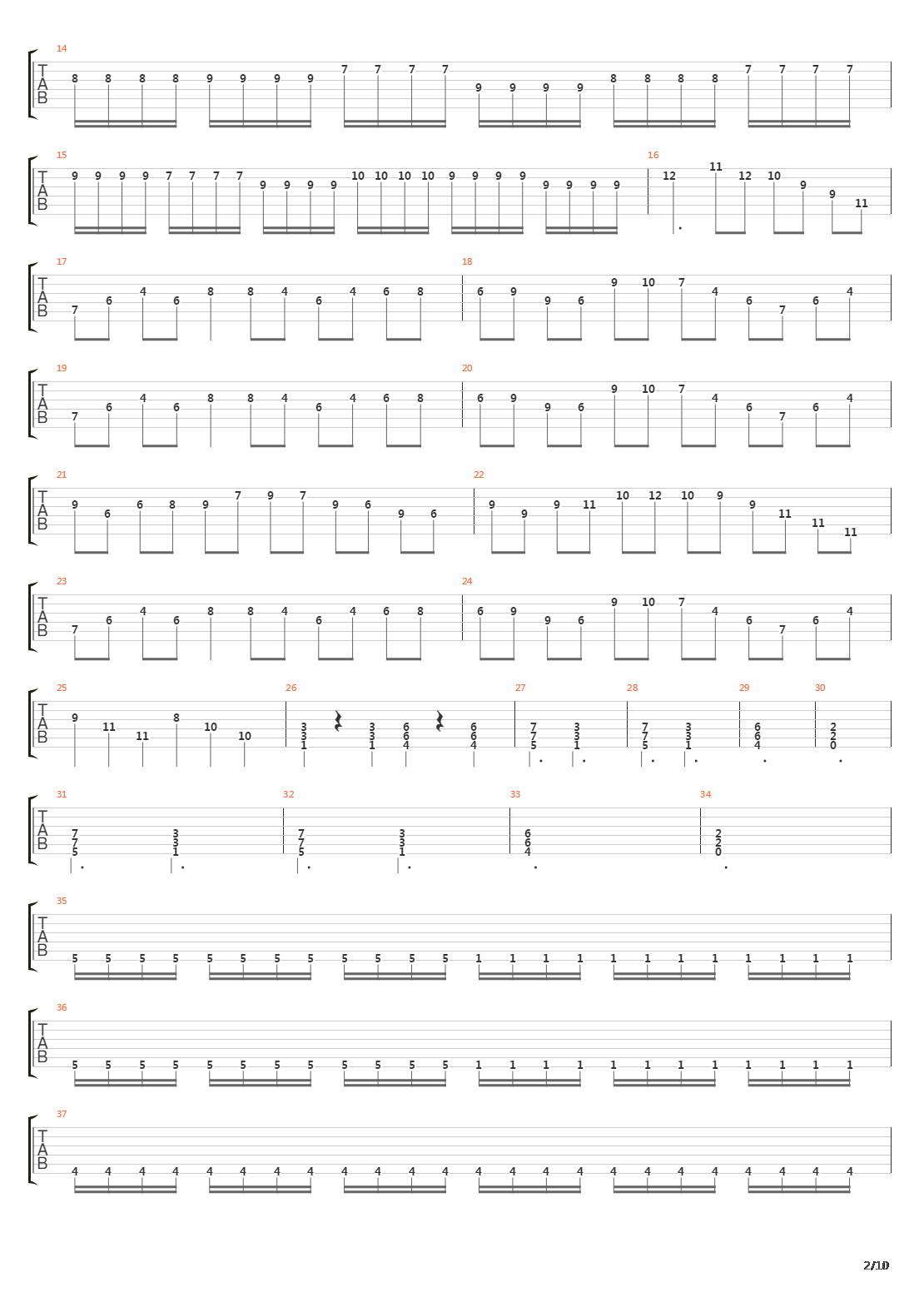 Primer吉他谱