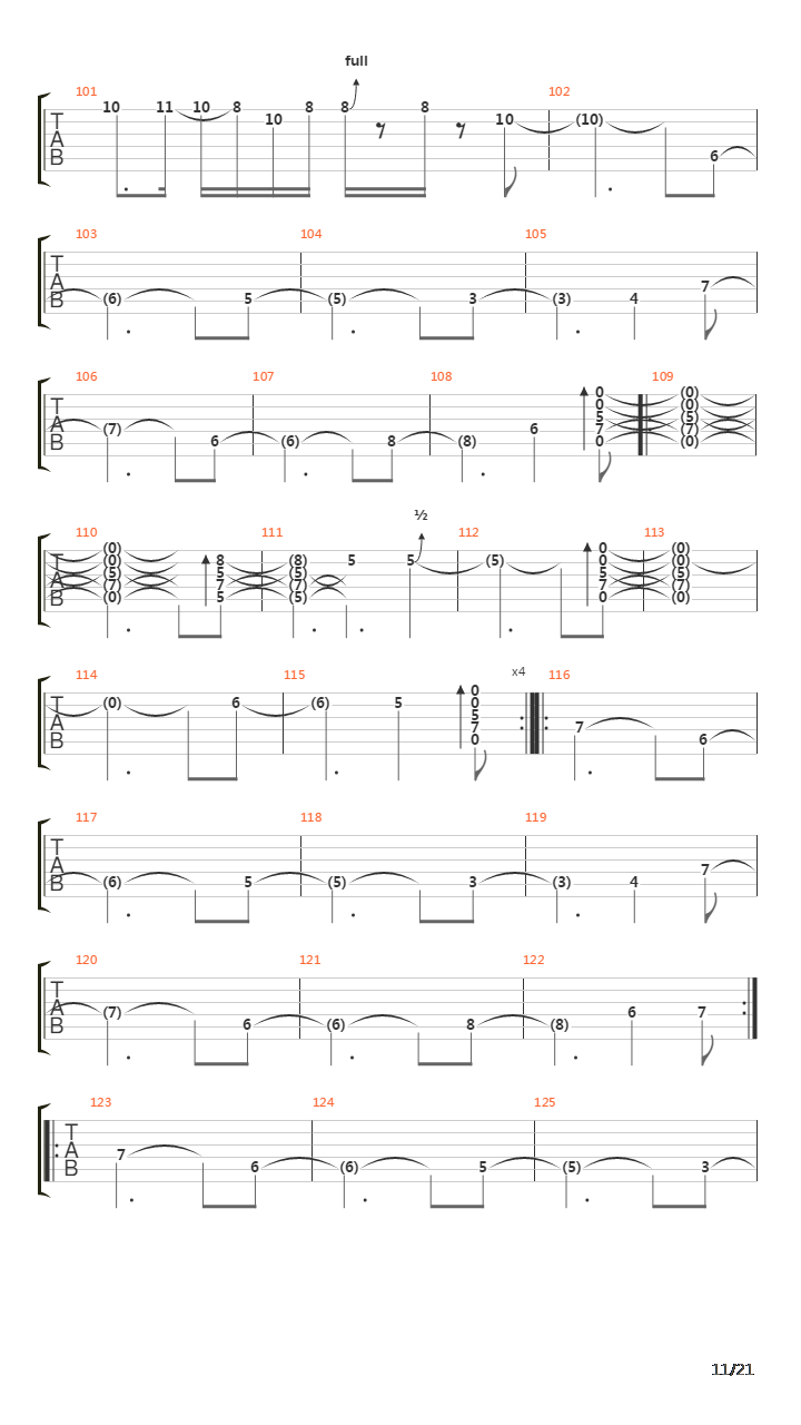 Telos吉他谱