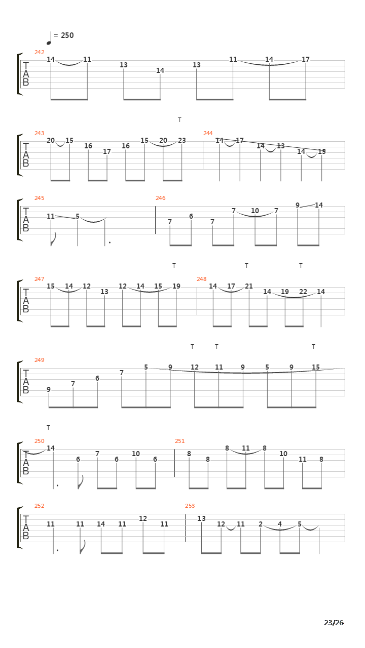 Telos吉他谱