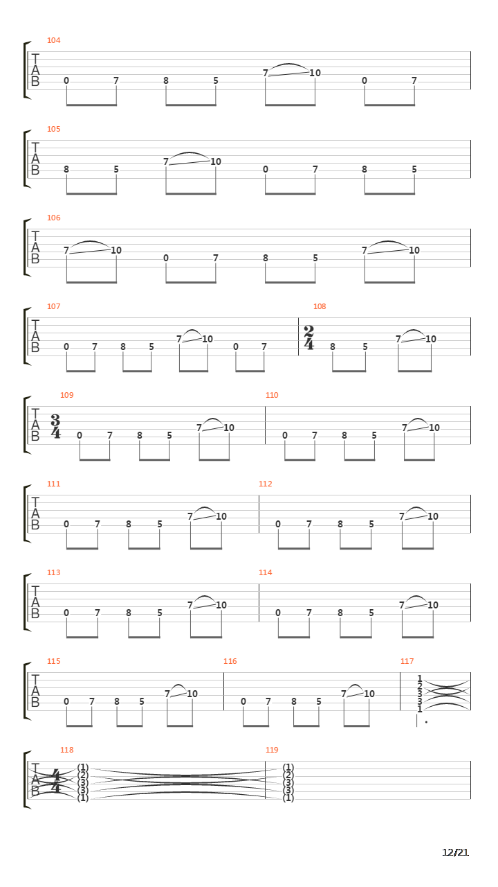 Use Of A Weapon吉他谱