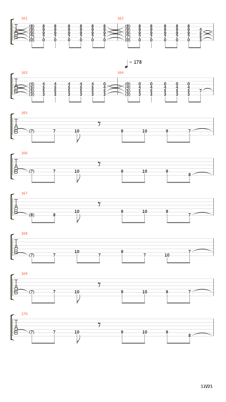 Use Of A Weapon吉他谱