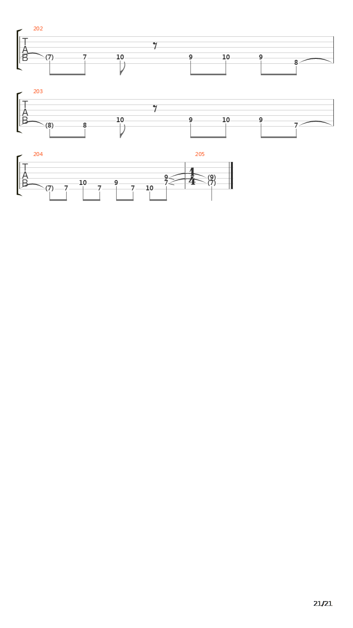 Use Of A Weapon吉他谱