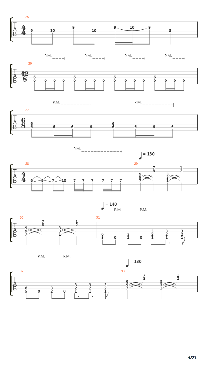 Use Of A Weapon吉他谱