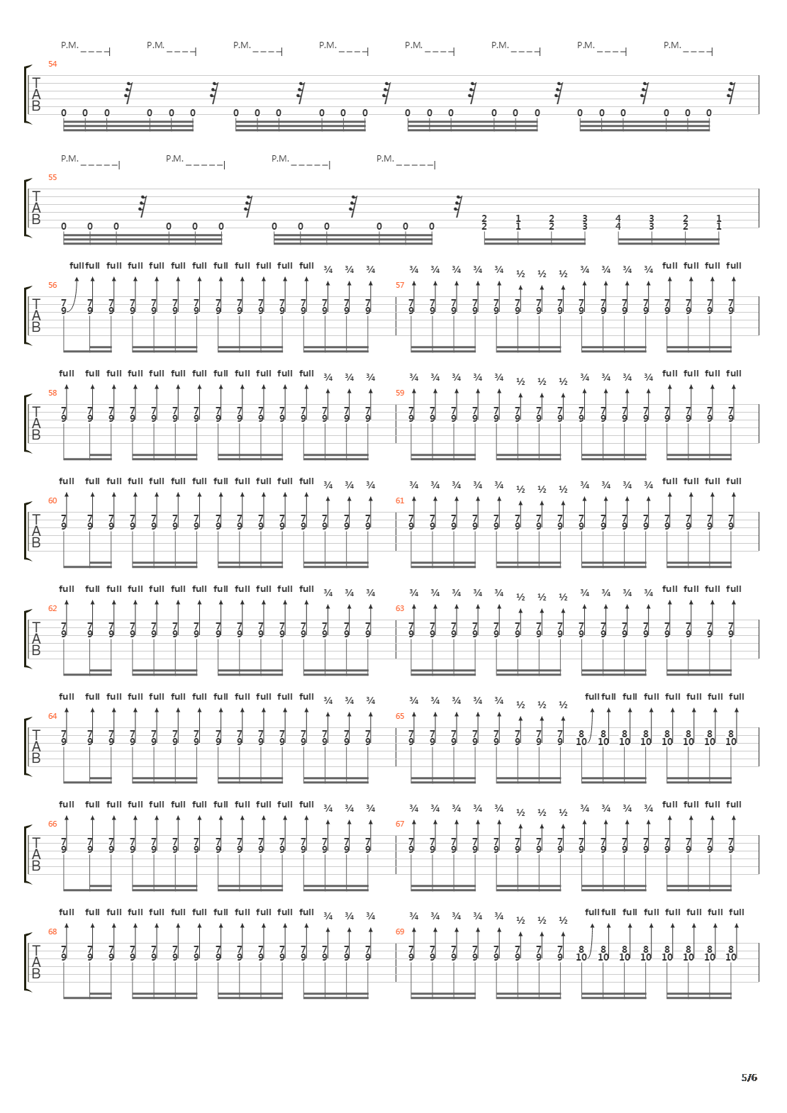 Downlow吉他谱