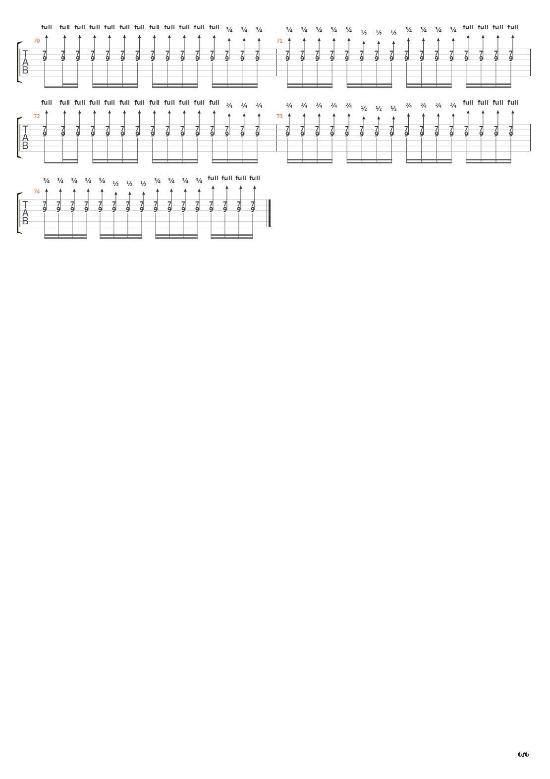 Downlow吉他谱