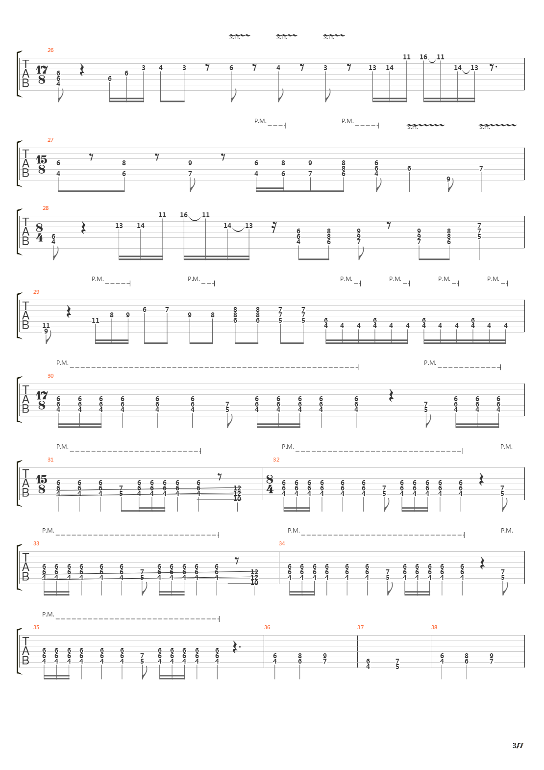Section X吉他谱