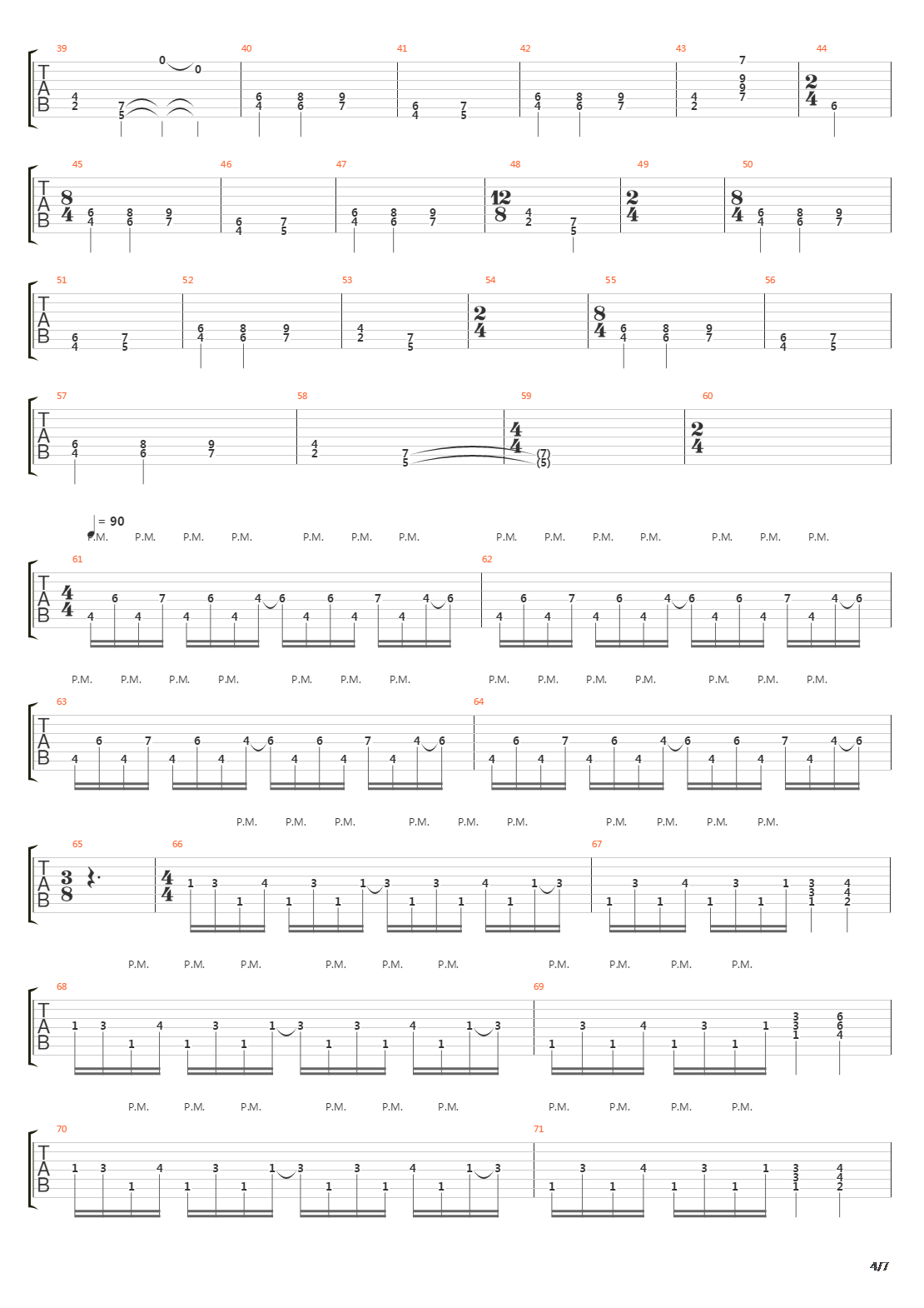 Section X吉他谱