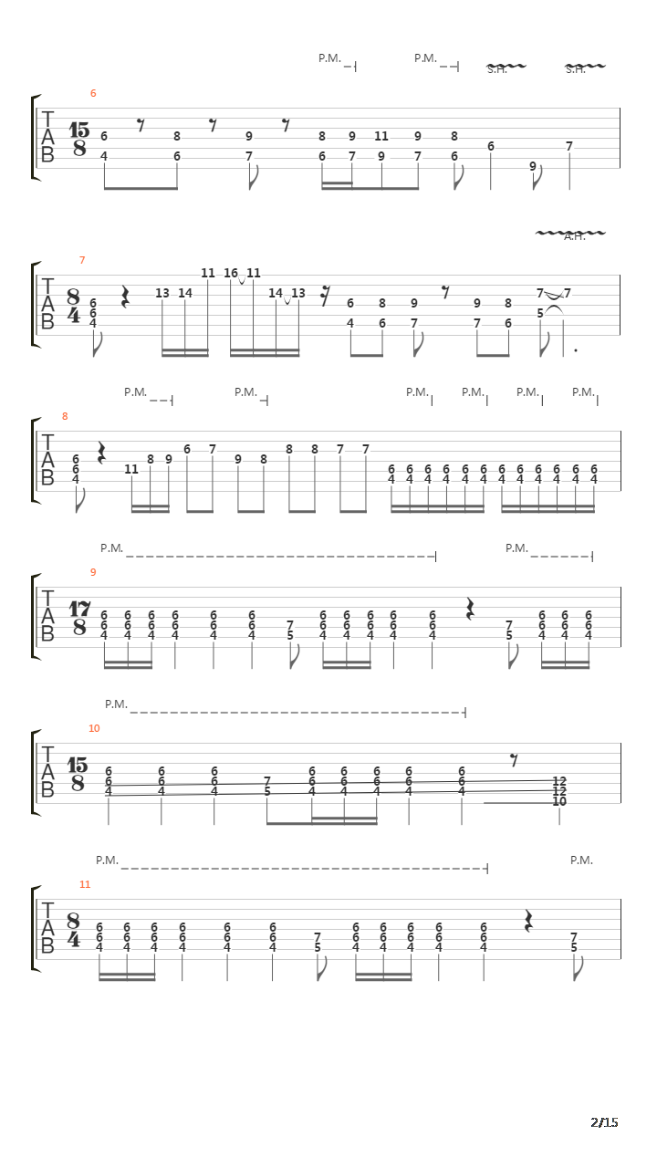 Section X吉他谱