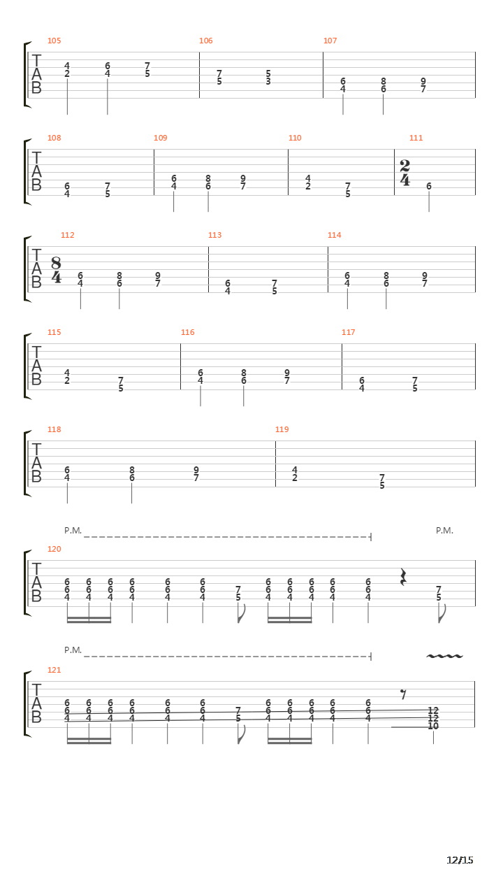 Section X吉他谱