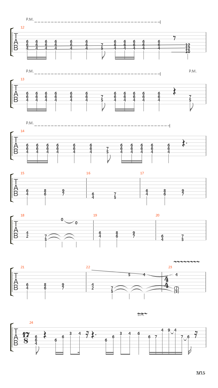 Section X吉他谱