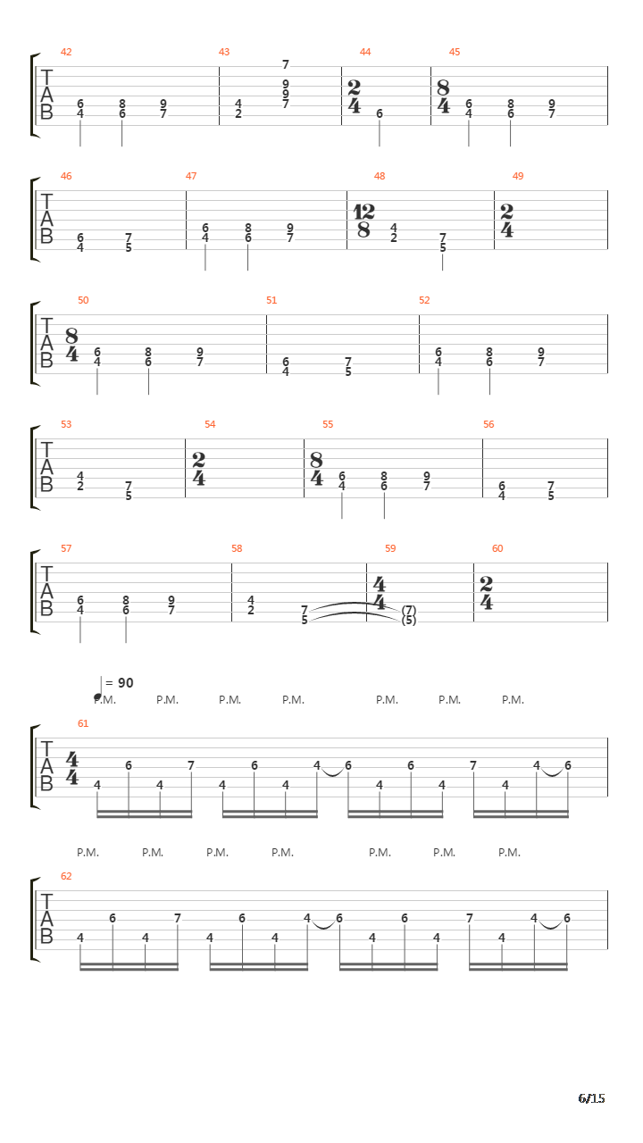Section X吉他谱