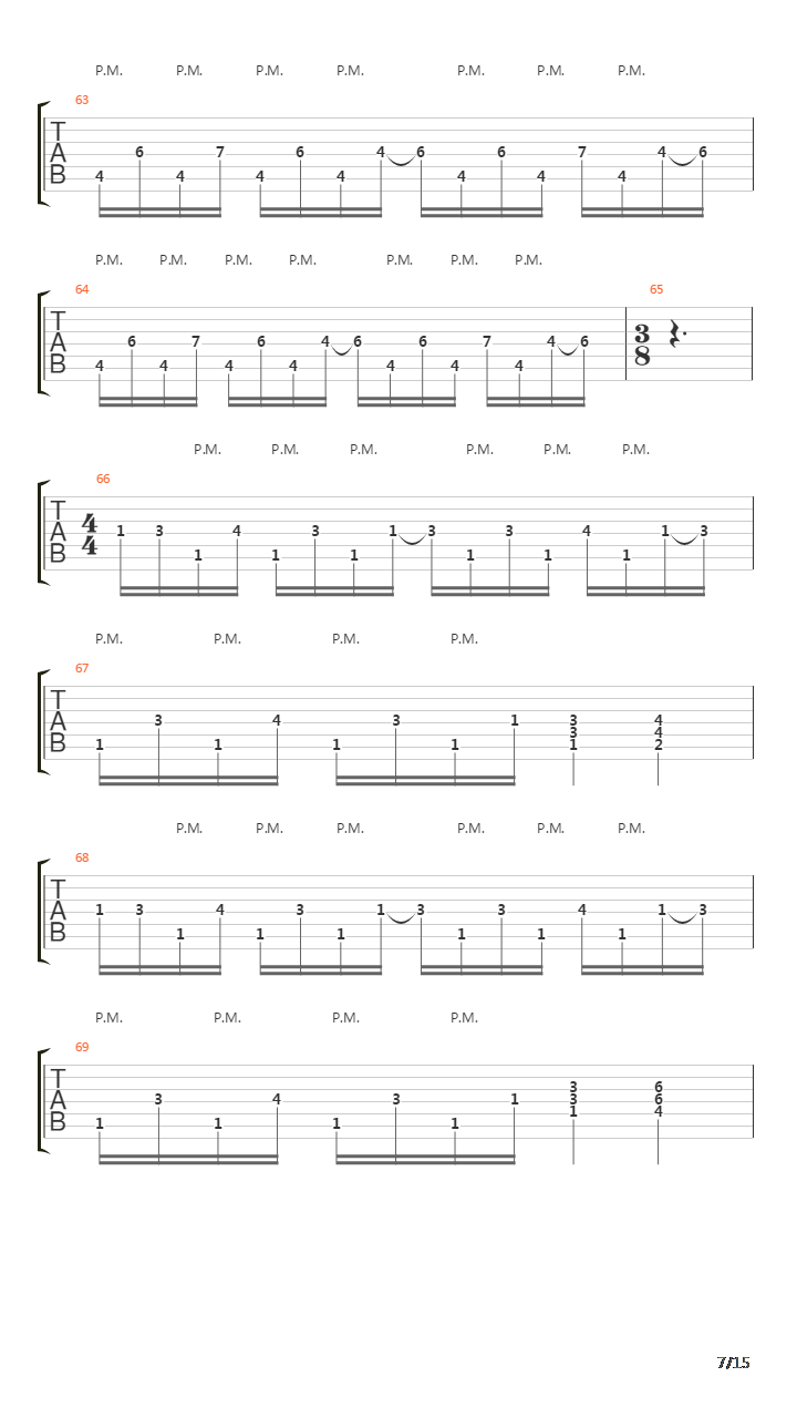 Section X吉他谱