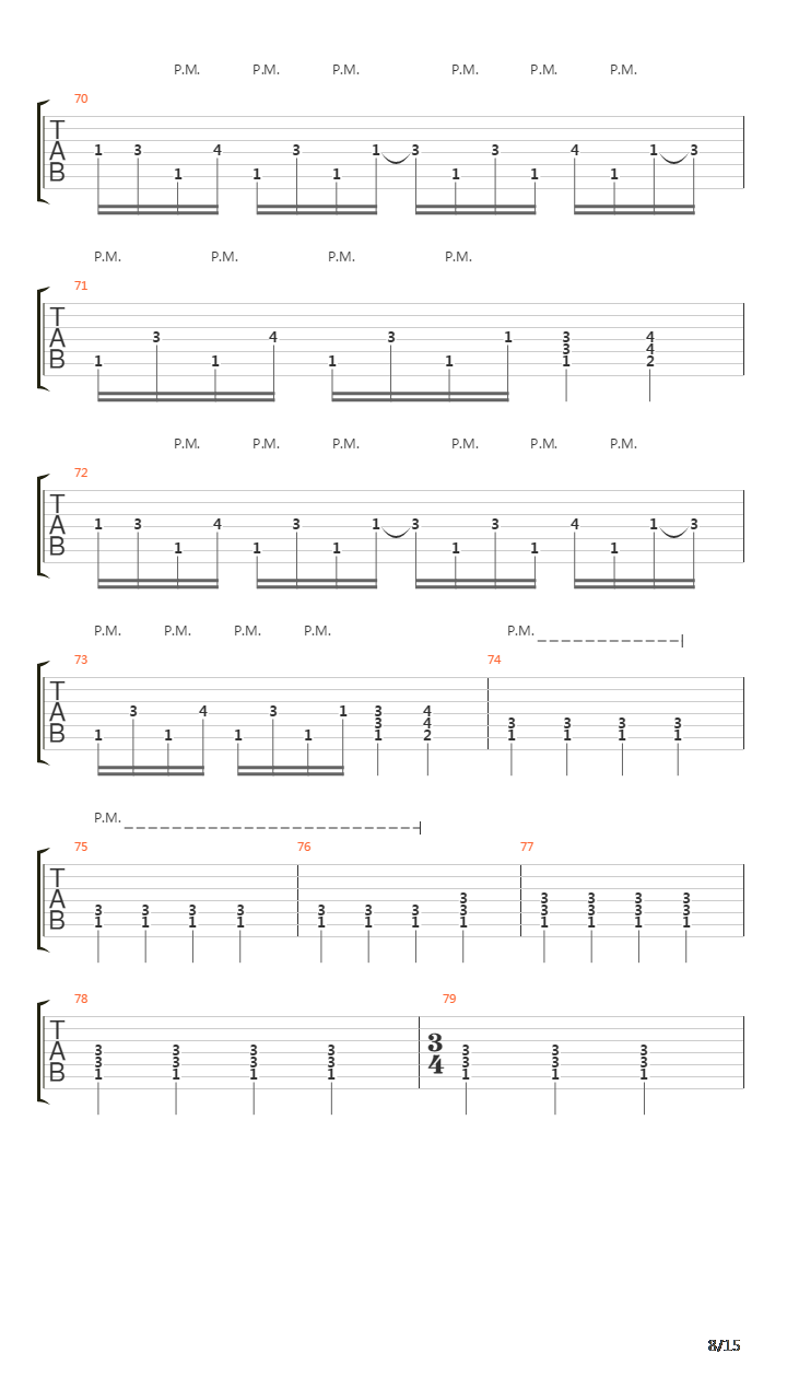 Section X吉他谱