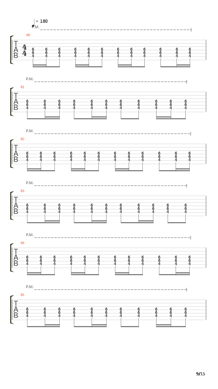 Section X吉他谱