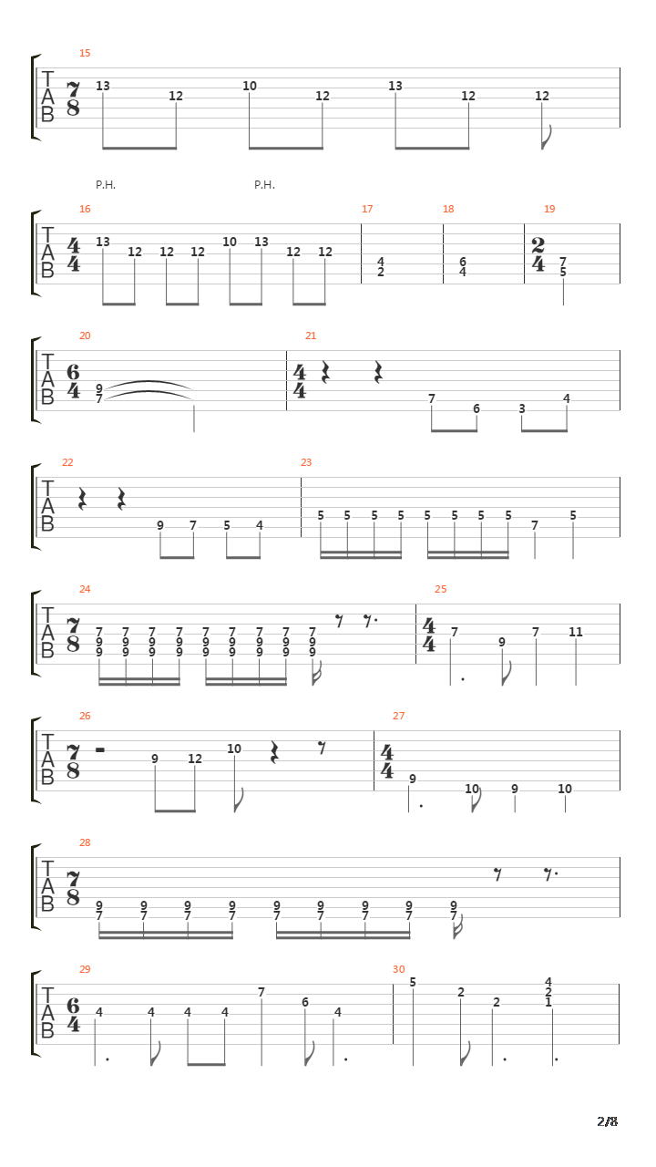 Chromatic Horizon吉他谱