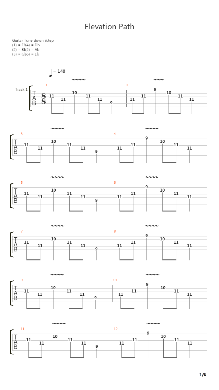 Elevation Path吉他谱