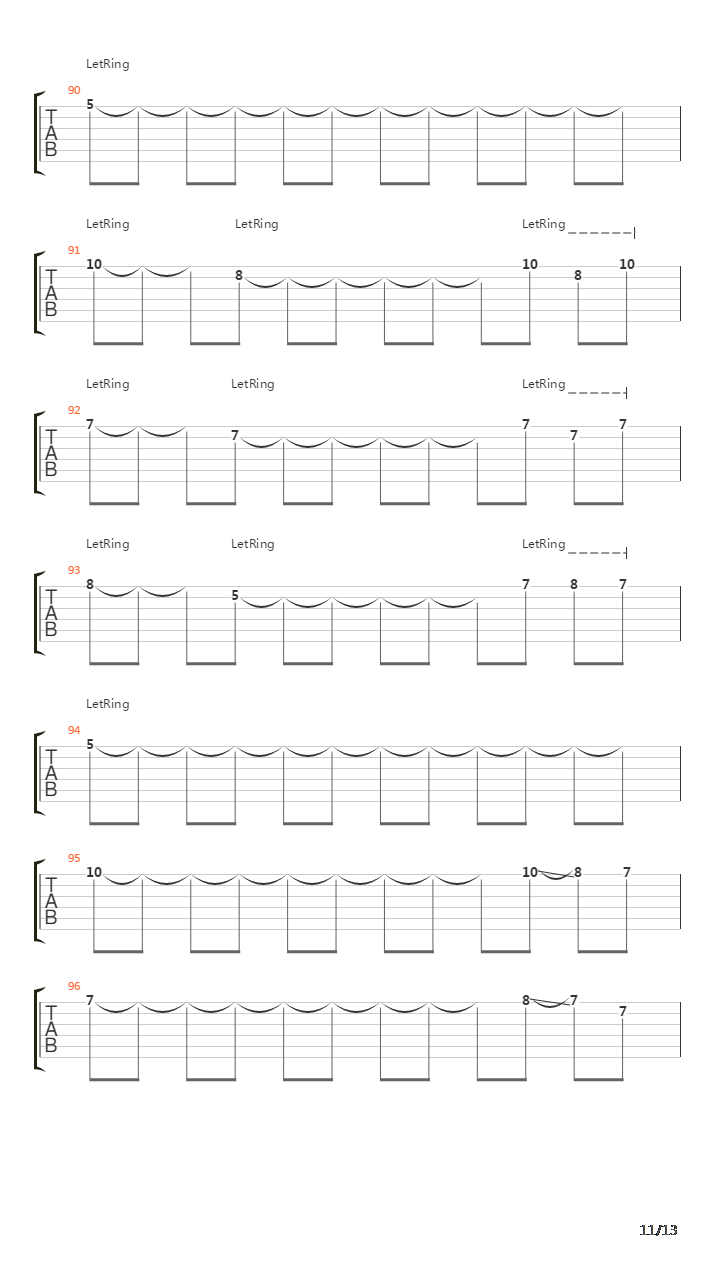 Losing The Reason吉他谱