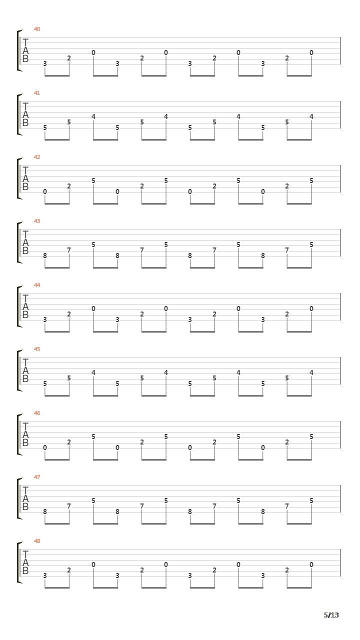 Losing The Reason吉他谱