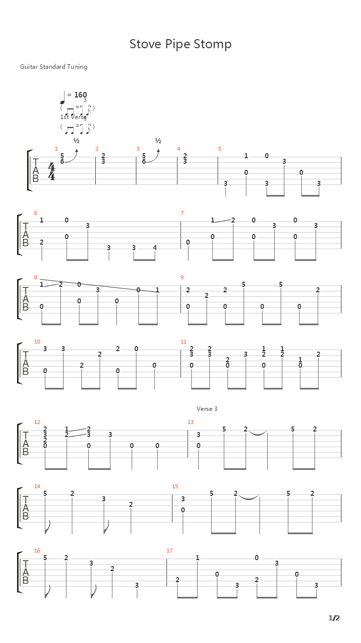 Stove Pipe Stomp吉他谱