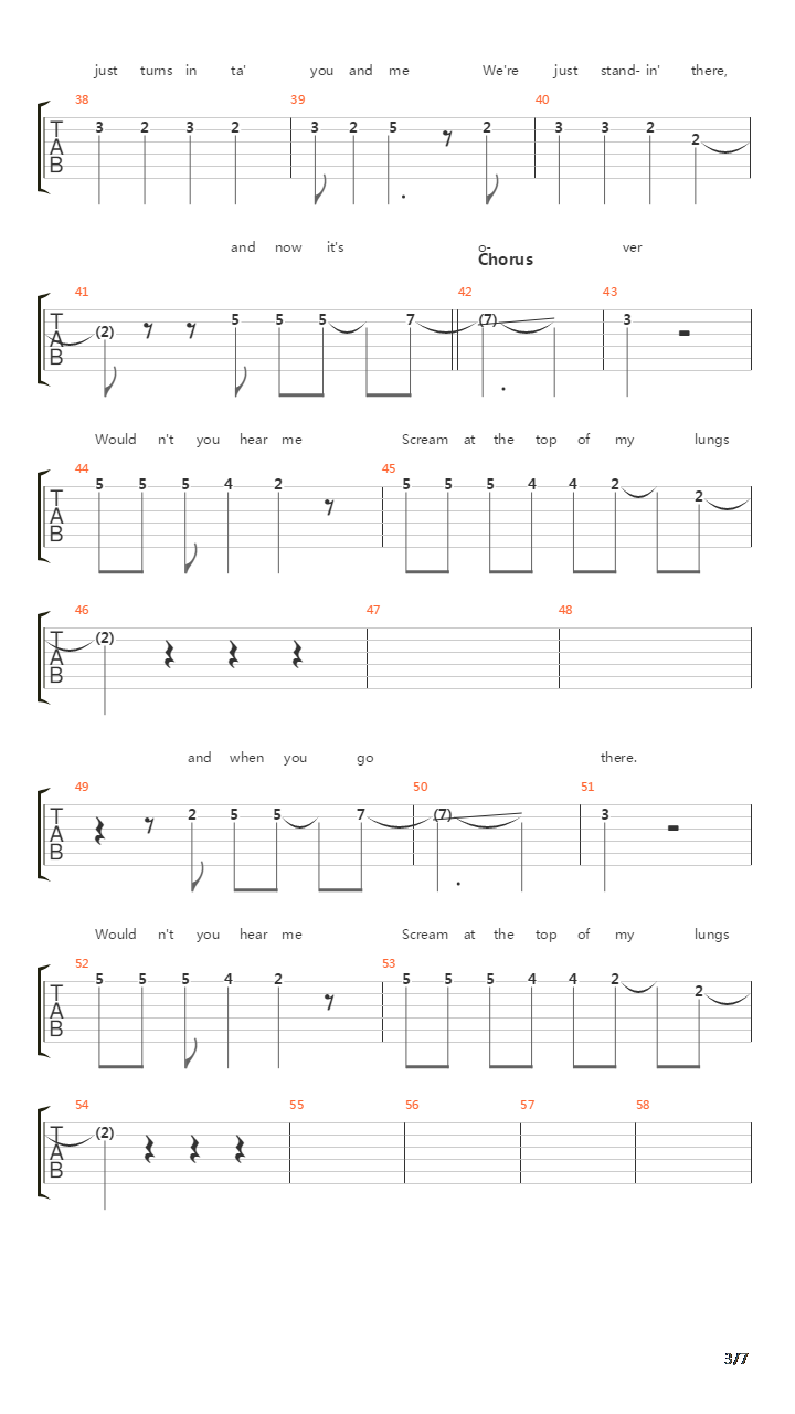 That Song吉他谱