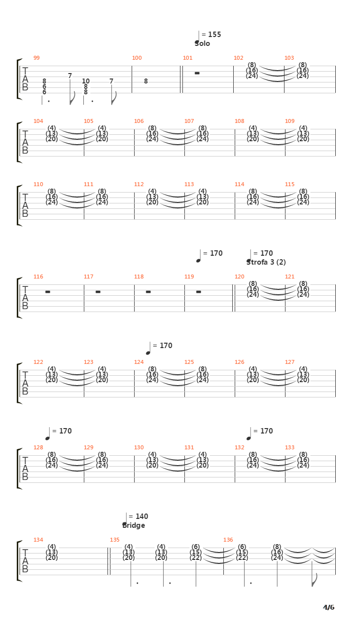 Te Noci吉他谱