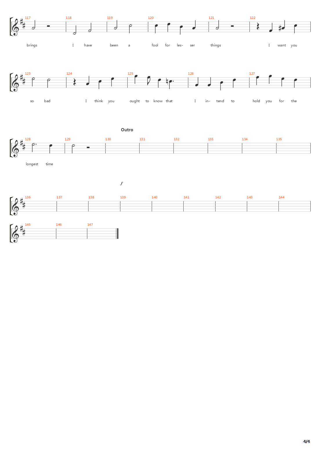 The Longest Time Acapella吉他谱