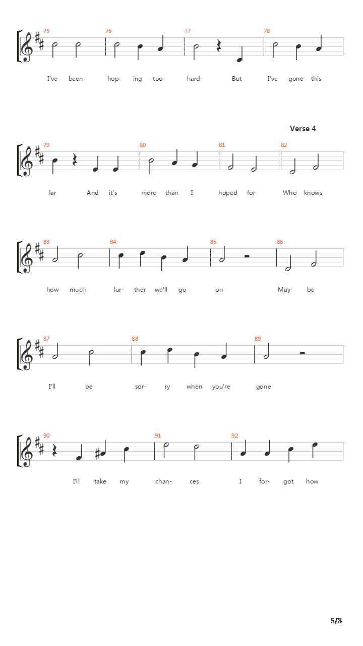 The Longest Time Acapella吉他谱