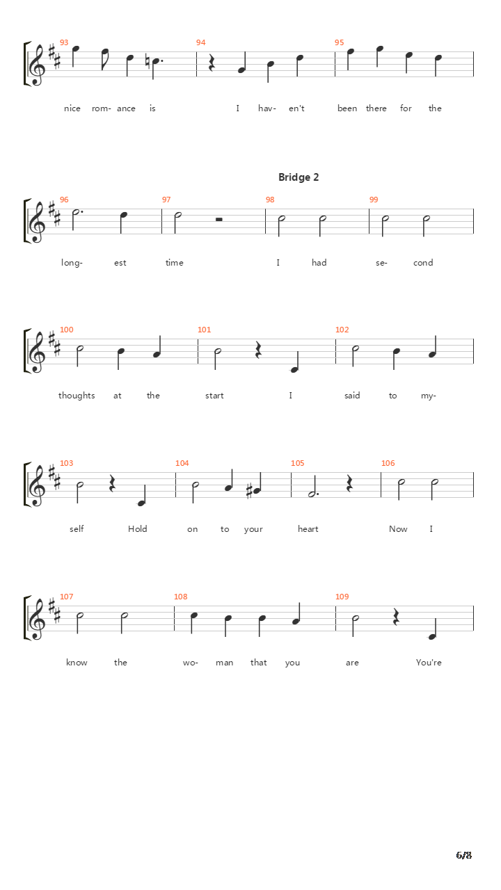 The Longest Time Acapella吉他谱