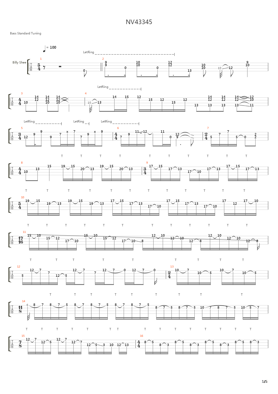 Nv 43345吉他谱