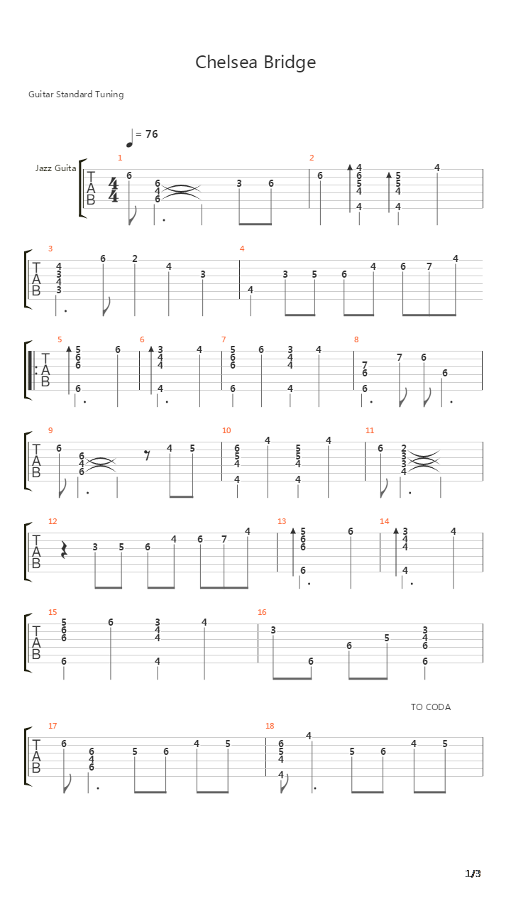 Chelsea吉他谱