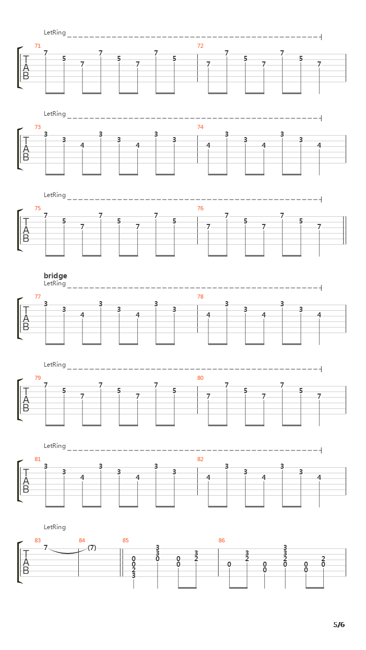 Deep吉他谱