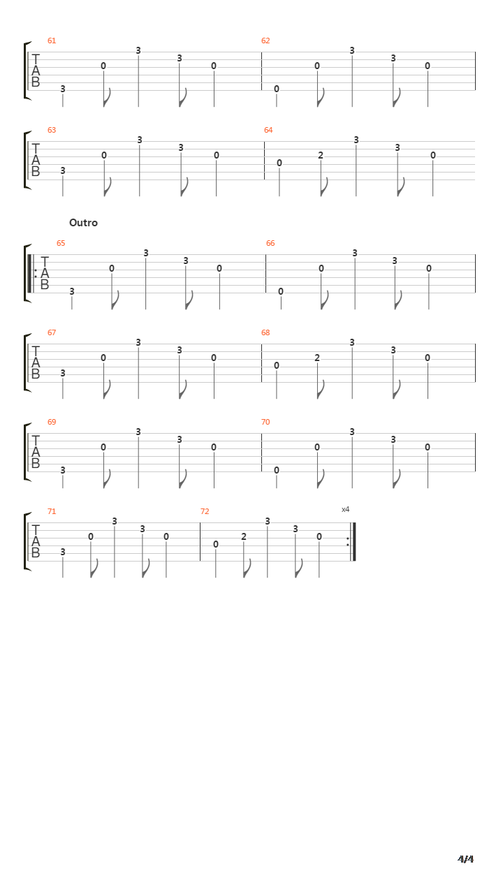 Deep吉他谱