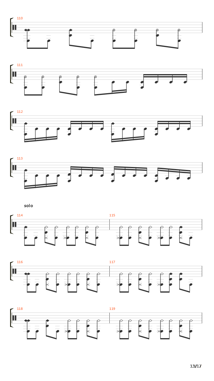 Four Year Sing And Shout吉他谱