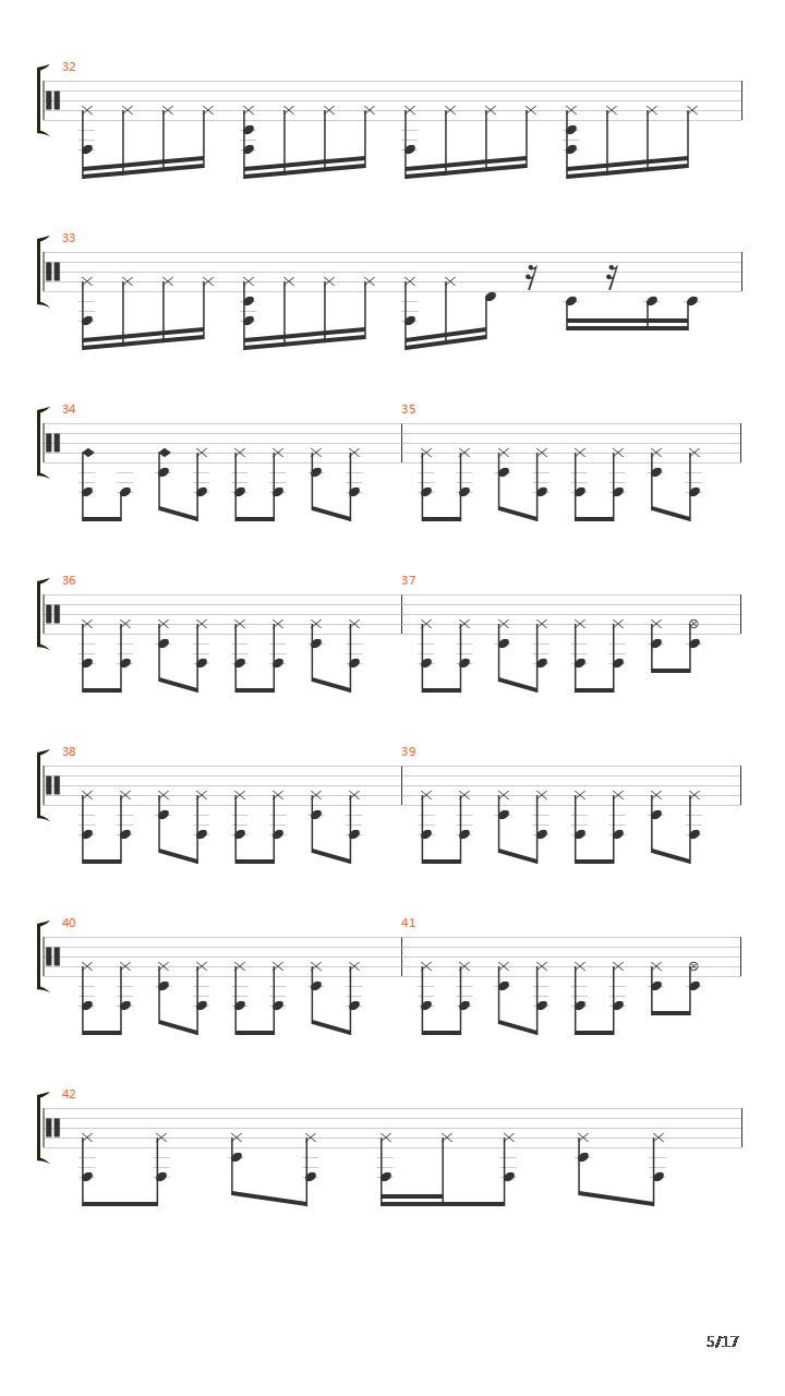 Four Year Sing And Shout吉他谱