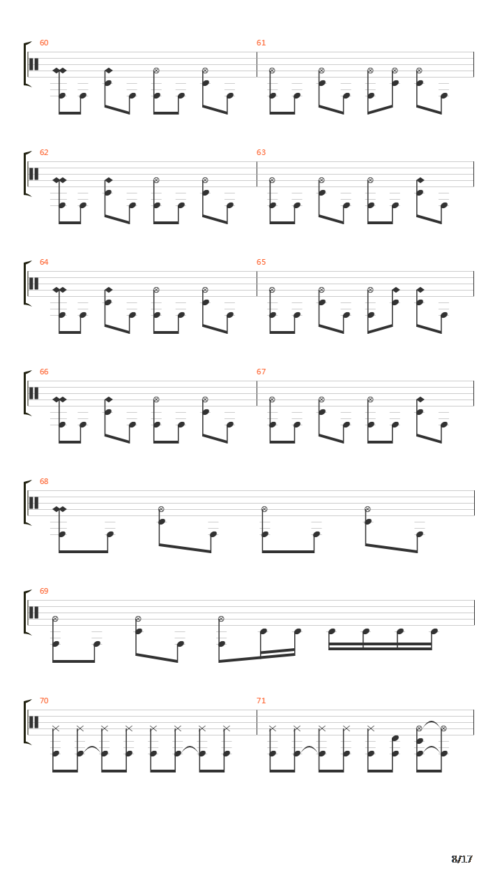 Four Year Sing And Shout吉他谱