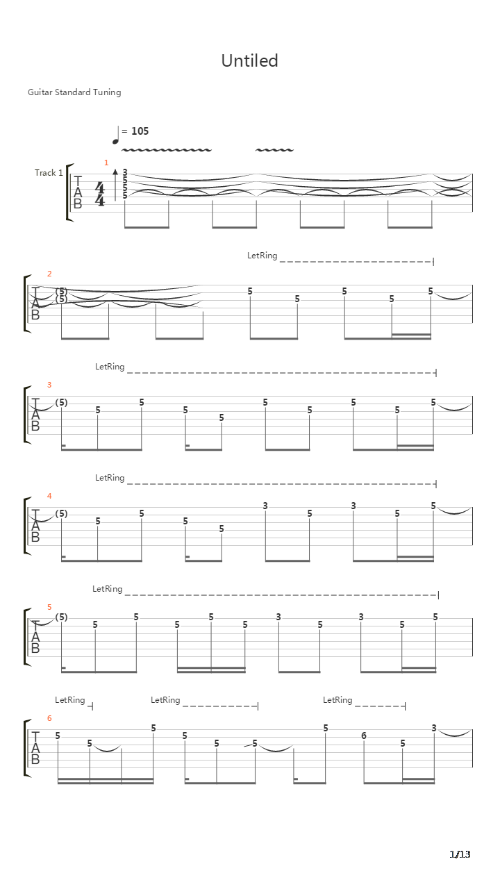 Untitled吉他谱