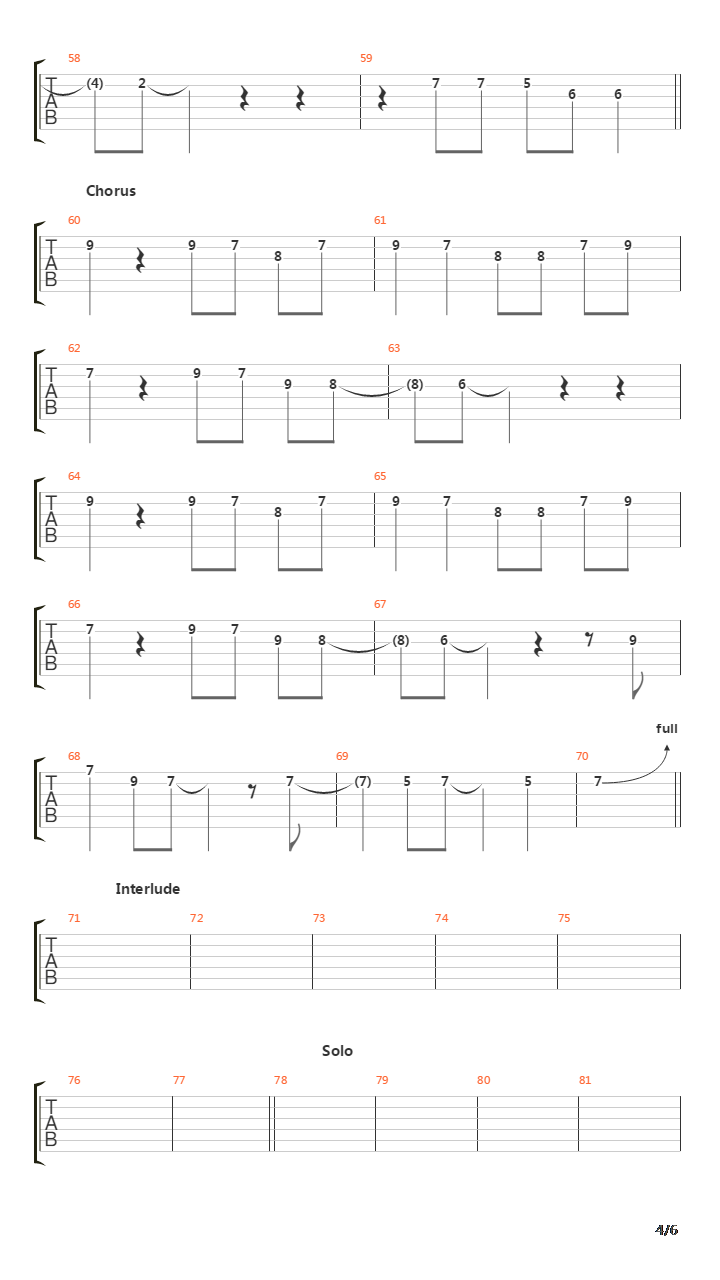 Blind Man吉他谱