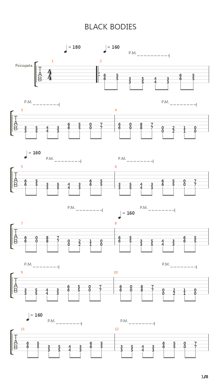 Pinga吉他谱