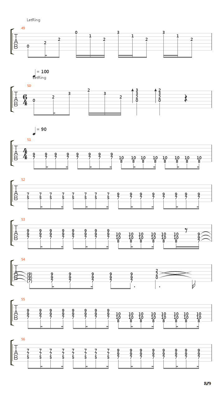 Highway Song吉他谱