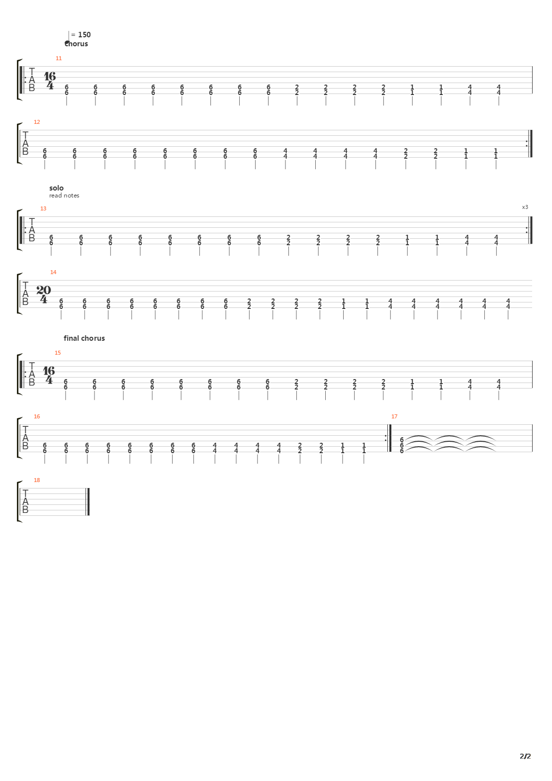 Line In The Sand吉他谱