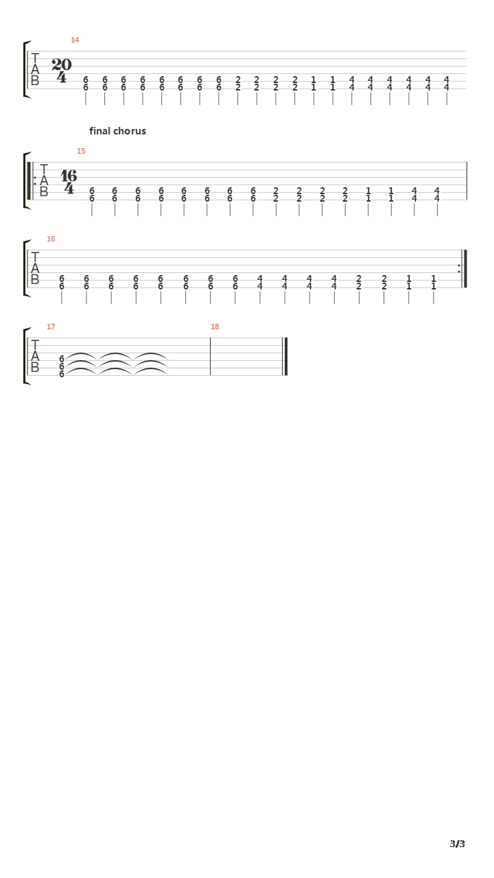 Line In The Sand吉他谱