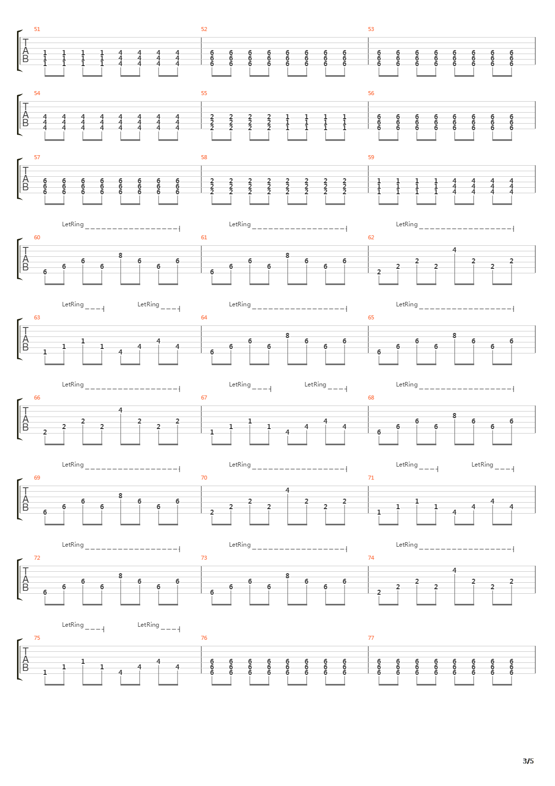 Line In The Sand吉他谱