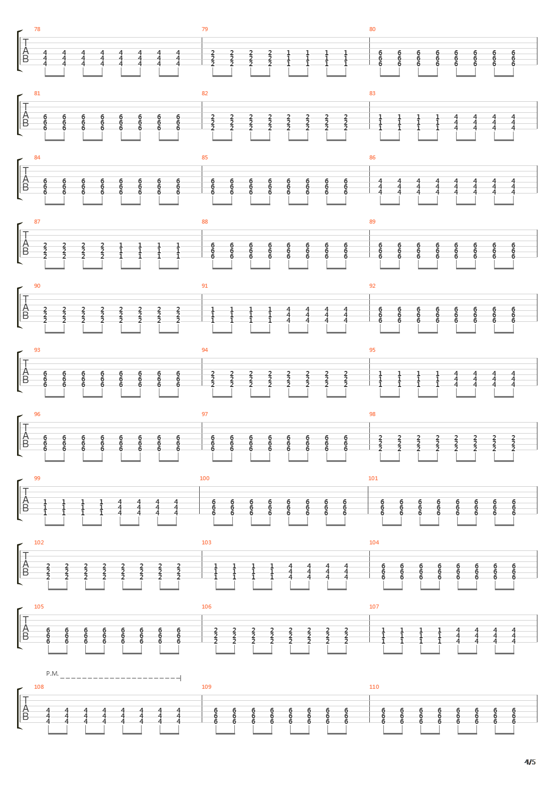 Line In The Sand吉他谱