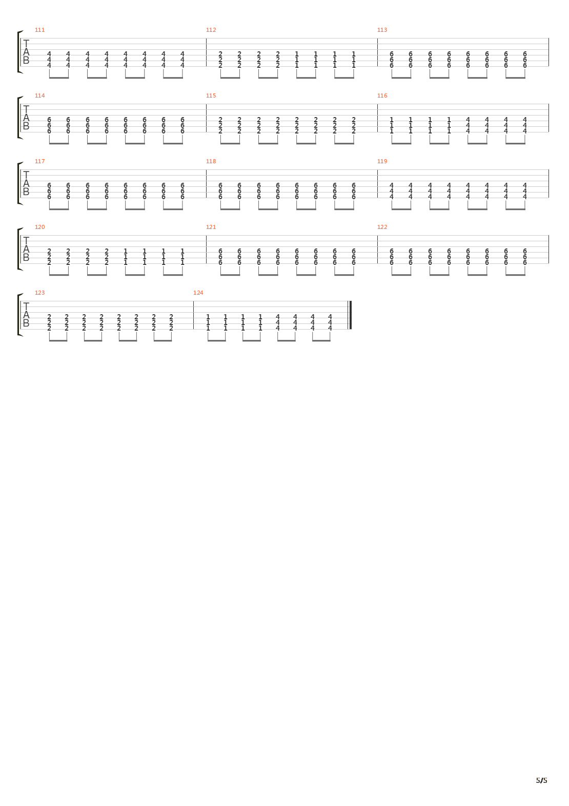 Line In The Sand吉他谱