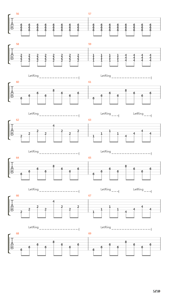 Line In The Sand吉他谱