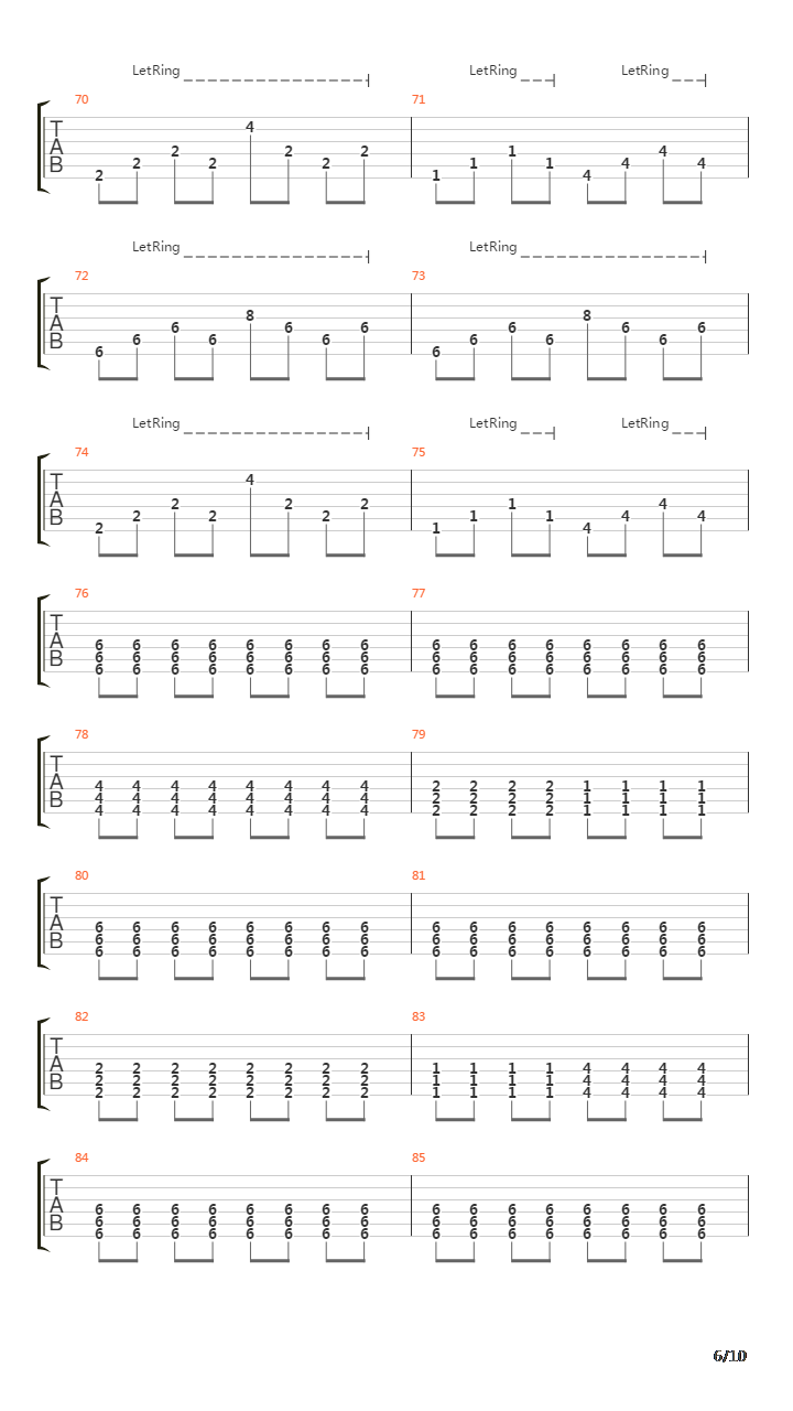 Line In The Sand吉他谱