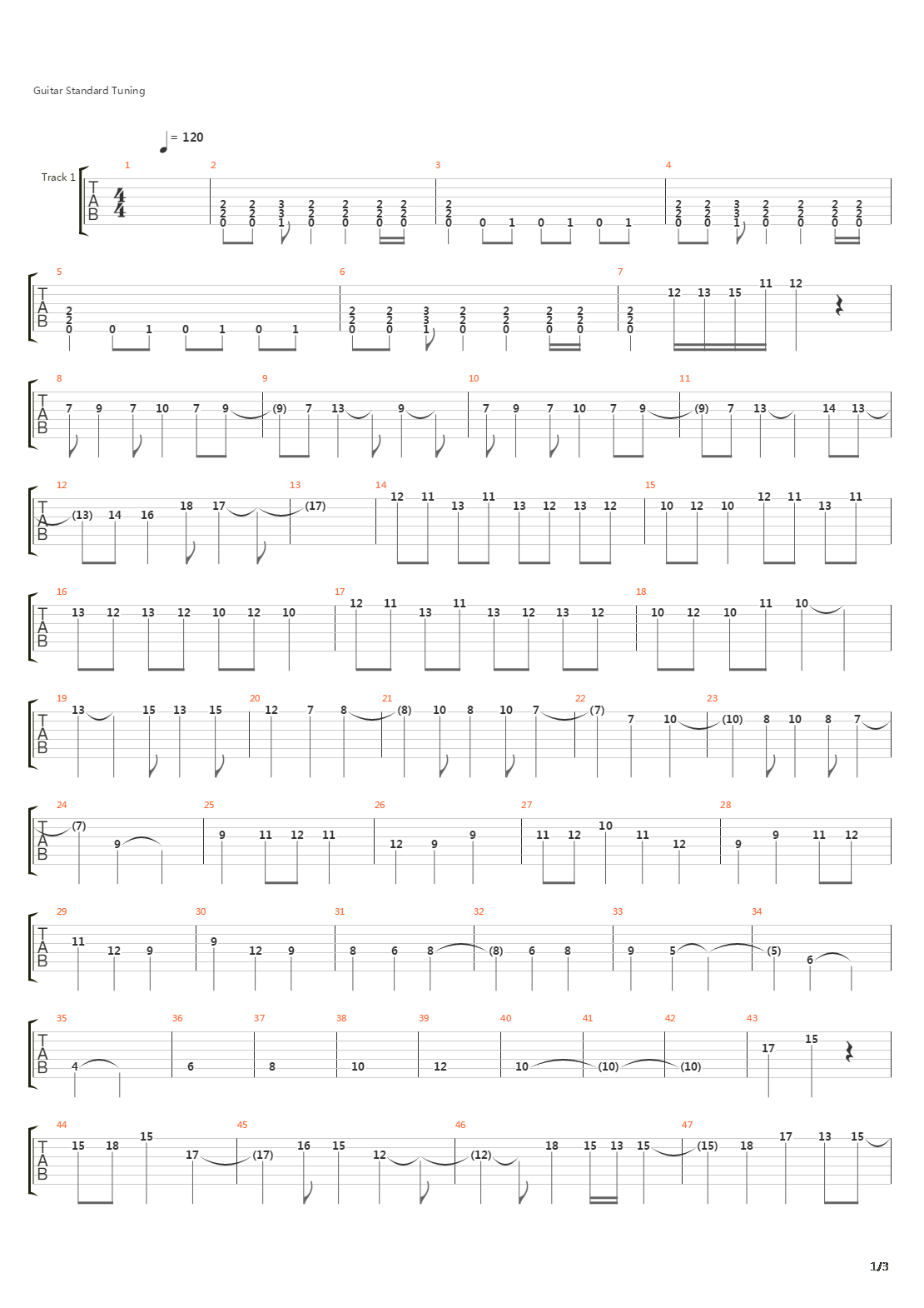 Terran吉他谱